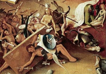 Garden of Earthly Delights , Detail 9 Poster Print by Hieronymus Bosch